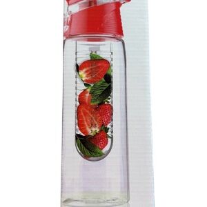 Asobu Pure Flavour 2 Go Fruit Infuser Water Bottle - 20oz Red - New in Box